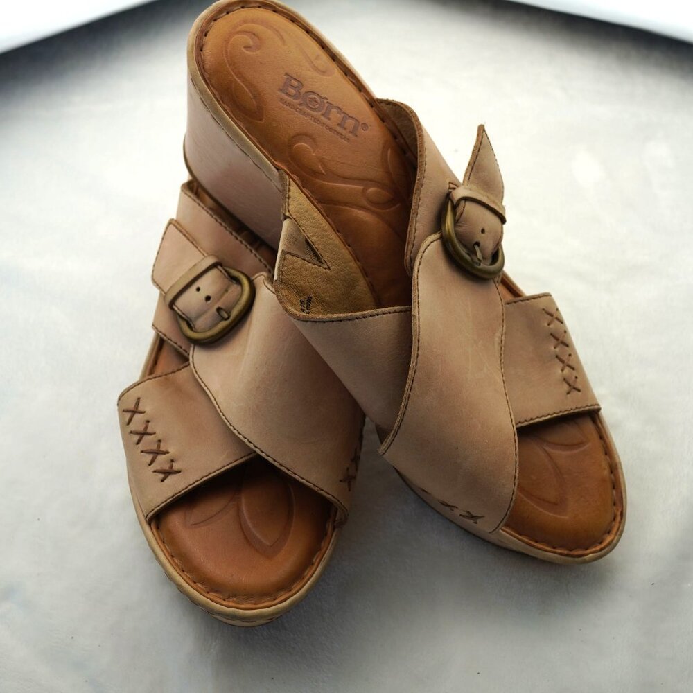 Born Tan Leather Sandals - Picture 9 of 9